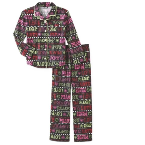 JOE BOXER Pajama Pant Set 2-PC Sleepwear LOVE COAT PJ JB Sleep 4/5 (XS) VTG - Picture 6 of 7